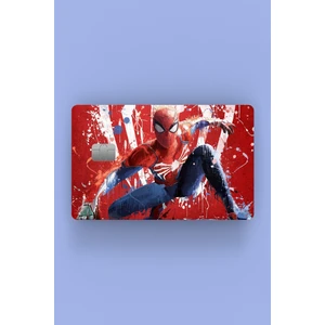 Spiderman Kırmızı Kredi Kartı Sticker Kaplama