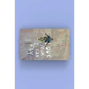 Travis Scott Look Mom I Can Fly Kredi Kartı Sticker Kaplama