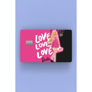 Barbie Love Kredi Kartı Sticker Kaplama