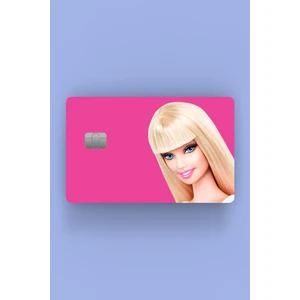 Barbie Pembe Kredi Kartı Sticker Kaplama