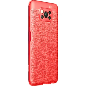 Kny Xiaomi Pocophone X3 Nfc Kılıf Deri Desenli Lux Niss Silikon