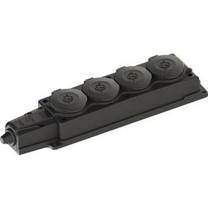 4'lü (Dörtlü) 1X16A Kauçuk Grup Priz