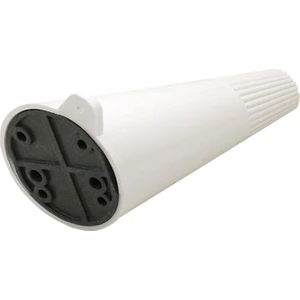 Beyaz Açılı Konik Ayak Mobilya Baza Koltuk Puf Ayağı 12 cm