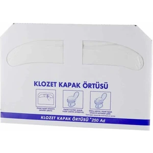 Klozet Kapak Örtüsü Parfümsüz 250 Adet Tek Kullanımlık Pratik Kullanım