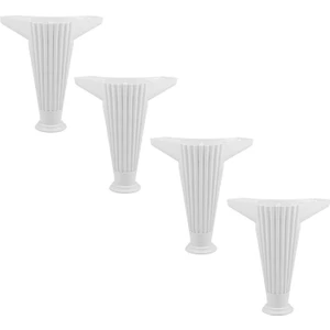 Mobilya Kanepe Masa Sehpa Ayağı Baza Ayak Beyaz 15 cm (4 Adet)