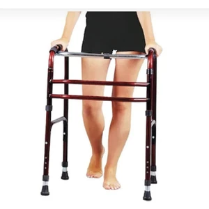 Walker Volkır Wolker Katlanır Bordo Yürüteç Hasta Yaşlı