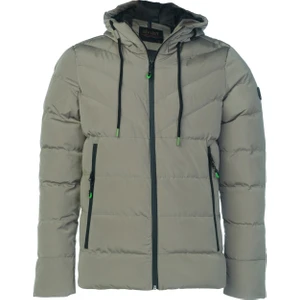 Krem Erkek Çocuk Su ve Rüzgar Geçirmez Içi Kalın Kürklü Yıkanılabilir Mont & Kaban