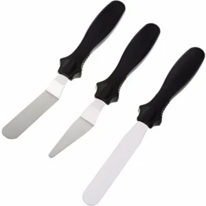 Metal 3’lü Pasta Sıvama Bıçağı -Spatula Seti