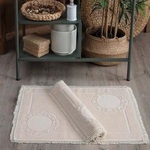 Püskül Dantelli Ayak Havlusu 50 x 70 cm  2'li
