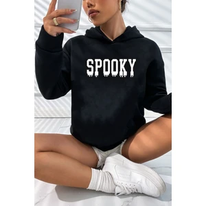 Spooky Baskılı Sweatshirt