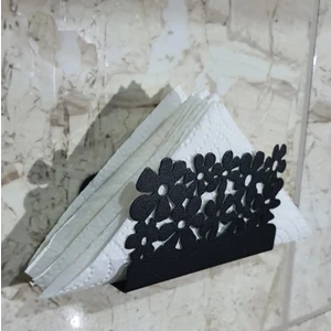 Paslanmaz Metal Çiçek Desenli Mutfak Banyo Sünger ve Bulaşık Teli Sabun Tutucu 2 Adet
