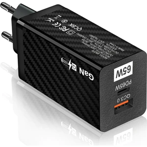 Pd 65W Gan USB + Type-C Hızlı Şarj Başlığı Şarj Aleti ALL-35457