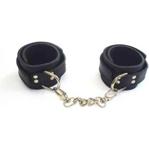 013 - Vonda Wear | Kadın Siyah Deri Fantezi Kelepçe