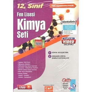 Çap Yayınları 12. Sınıf Fen Lisesi Kimya Seti 2023