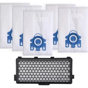 Miele Complete C3 Allergy Powerline Uyumlu 5 Adet Toz Torbası ve Hepa Filtre Seti