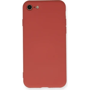 Happycase iPhone 7 Kılıf Nano Içi Kadife  Silikon - Kiremit