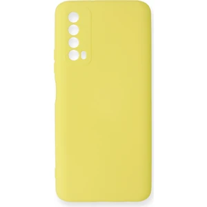 Happycase Huawei P Smart 2021 Kılıf Nano Içi Kadife  Silikon - Sarı
