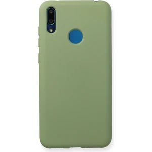 Happycase Huawei Y7 2019 Kılıf Nano Içi Kadife  Silikon - Yeşil