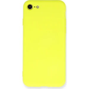 Happycase iPhone 8 Kılıf Nano Içi Kadife  Silikon - Sarı