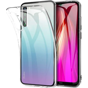 Happycase Xiaomi Redmi Note 8 Kılıf Lüx Şeffaf Silikon