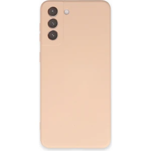 Happycase Samsung Galaxy S21 Plus Kılıf Nano Içi Kadife  Silikon - Pudra