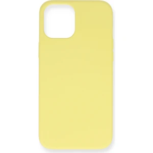 Happycase iPhone 12 Mini Kılıf Nano Içi Kadife  Silikon - Sarı