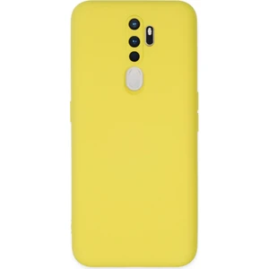 Happycase Oppo A9 2020 Kılıf Nano Içi Kadife  Silikon - Sarı