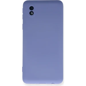Happycase Samsung Galaxy A01 Core Kılıf Nano Içi Kadife  Silikon - Lila