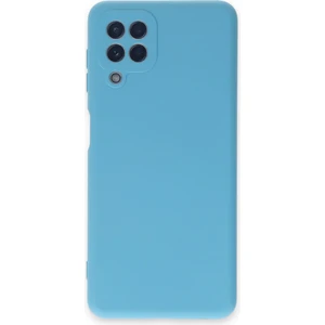 Happycase Samsung Galaxy M32 Kılıf Nano Içi Kadife  Silikon - Mavi