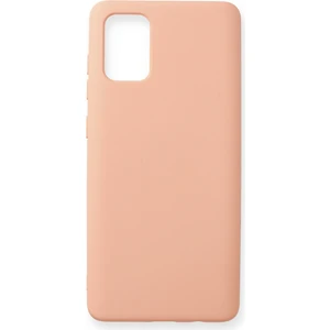 Happycase Samsung Galaxy A71 Kılıf Nano Içi Kadife  Silikon - Pudra