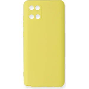 Happycase Samsung Galaxy A81 / Note 10 Lite Kılıf Nano Içi Kadife  Silikon - Sarı