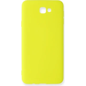 Happycase Samsung Galaxy J7 Prime Kılıf Nano Içi Kadife  Silikon - Sarı