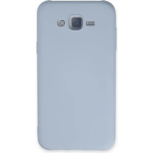 Happycase Samsung Galaxy J7 Kılıf Nano Içi Kadife  Silikon - Buz Mavisi