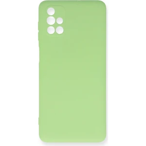Happycase Samsung Galaxy M51 Kılıf Nano Içi Kadife  Silikon - Yeşil