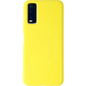 Happycase Vivo Y20 Kılıf Nano Içi Kadife  Silikon - Sarı
