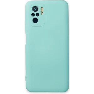 Happycase Xiaomi Redmi Note 10 Kılıf Nano Içi Kadife  Silikon - Su Yeşili