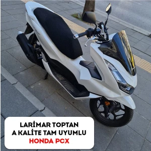 Honda Pcx File Sele Koltuk Kılıfı 3D Çift Kat File Terletme Yapmaz - Alttan Cırtlı