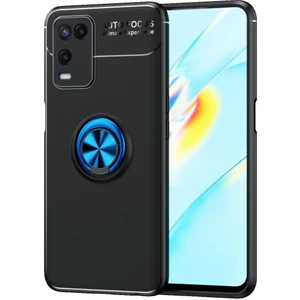 Kny Oppo A54 Kılıf Yüzüklü Manyetik Ravel Silikon