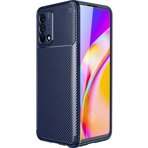 Kny Oppo A74 Kılıf Karbon Desenli Lux Negro Silikon