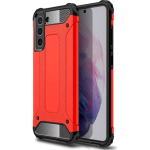 Kny Samsung Galaxy S21 Fe Kılıf Çift Katmanlı Armour Case