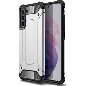 Kny Samsung Galaxy S21 Fe Kılıf Çift Katmanlı Armour Case