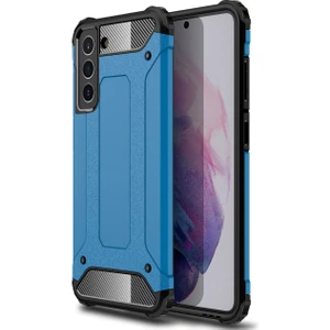 Kny Samsung Galaxy S21 Fe Kılıf Çift Katmanlı Armour Case