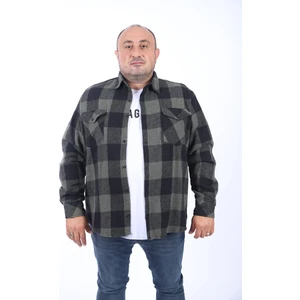 Moc Grande Mocgrande Oduncu Gömlek Çiftcep Kapaklı Dama Desen 22214-HAKI