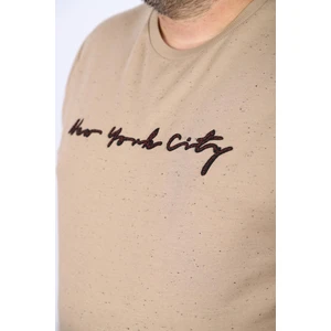 Moc Grande Mocgrande Büyük Beden Sweat New York City 22704-BEJ