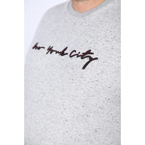 Moc Grande Mocgrande Büyük Beden Sweat New York City 22704-GRI