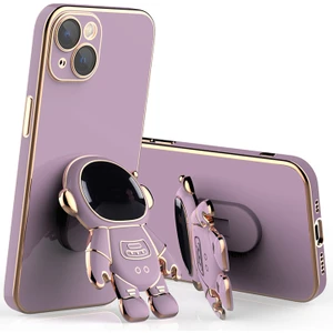 iPhone 11 Çift Taraflı Tokalı Gözetleme Önleyici Telefon Kılıfı - Mor (Yurt Dışından)