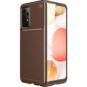 Kny Samsung Galaxy A72 Kılıf Karbon Desenli Lux Negro Silikon