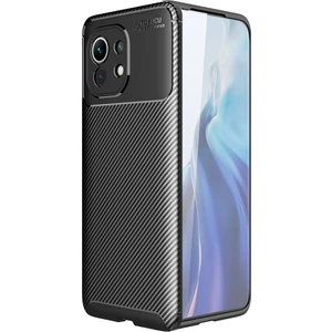Kny Xiaomi Mi 11 Kılıf Karbon Desenli Lux Negro Silikon