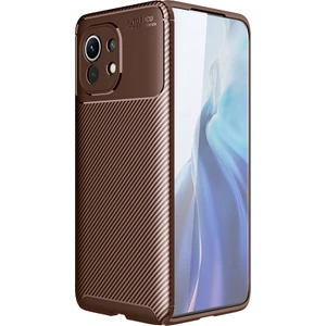 Kny Xiaomi Mi 11 Kılıf Karbon Desenli Lux Negro Silikon