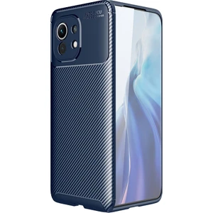 Kny Xiaomi Mi 11 Kılıf Karbon Desenli Lux Negro Silikon